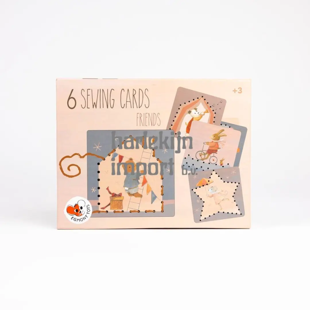 Egmont Toys rijgkaarten speelgoed vrienden set 6-delig creatief.