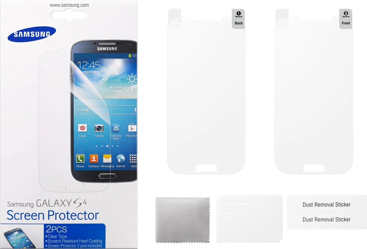 Samsung Galaxy S4 Screenprotector - Clear - 2 Stuks