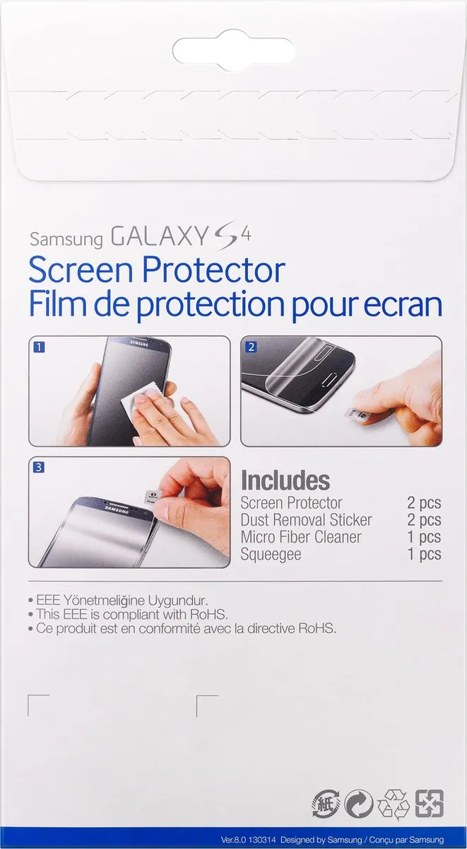 Samsung Galaxy S4 Screenprotector - Clear - 2 Stuks