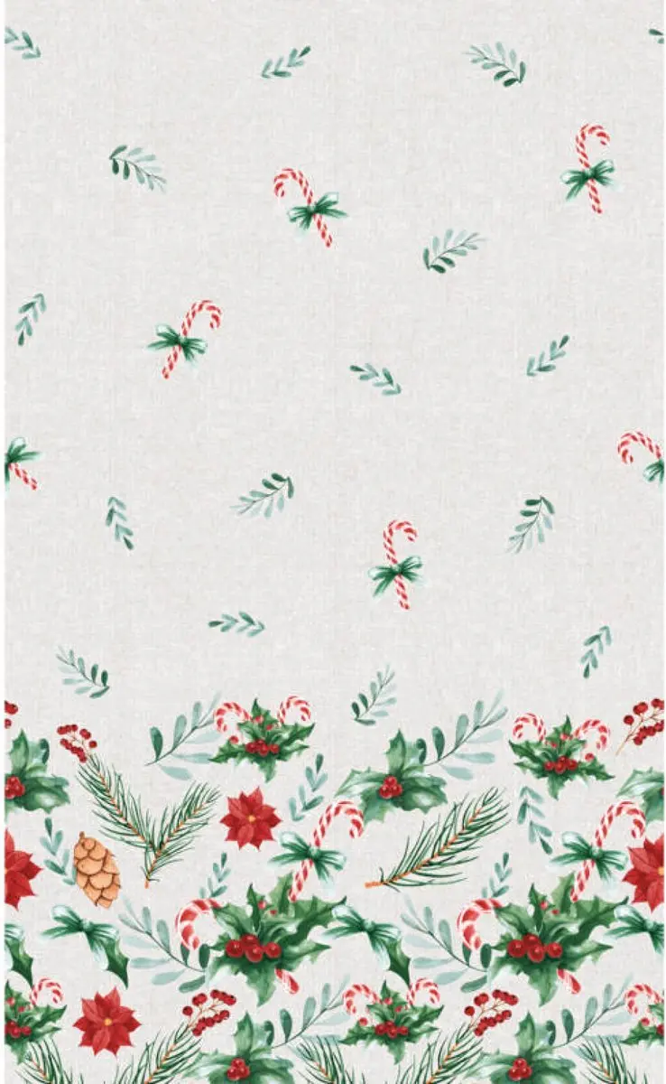 Duni tafellaken katoen tafelkleed Seasonal Delight 138x220cm decoratie.