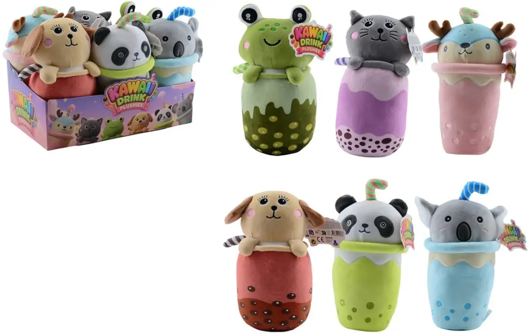 Johntoy Plush & Play Schattig Dier in Beker - Multicolor - afbeelding 2 van 2