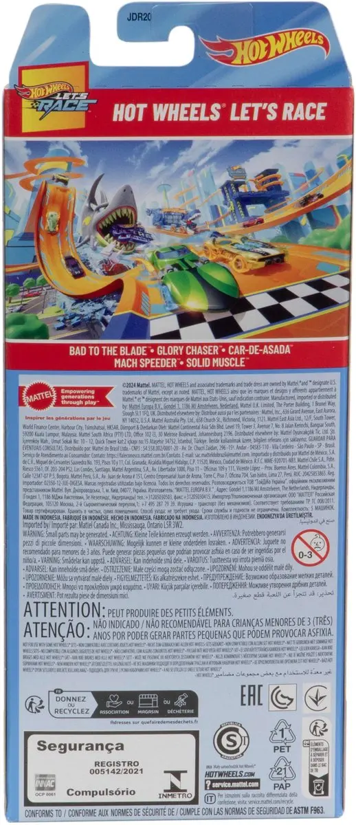 Hot Wheels Let's Race 5-Pack JDR20 - Meerkleurig - afbeelding 5 van 6
