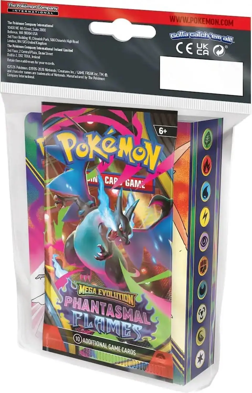 Pokemon TCG: Q1 2026 Mini Portfolio met 1 Phantasmal Flames Booster Pack