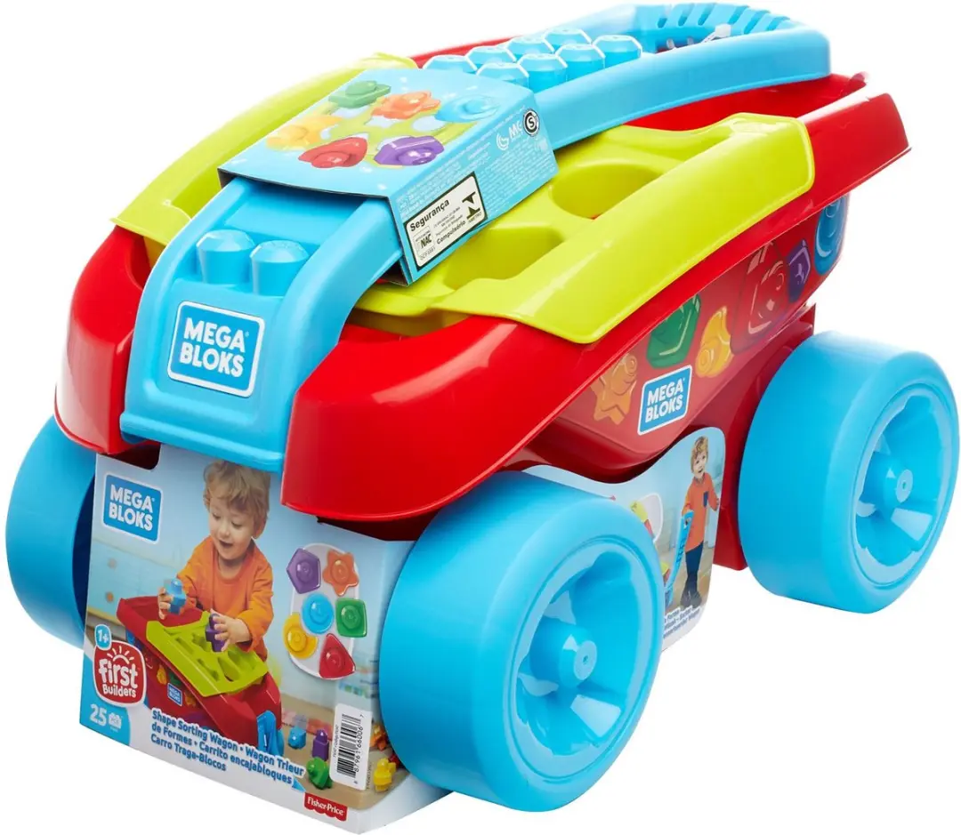 Mega Bloks Vormen Sorteer Wagen Bouwset