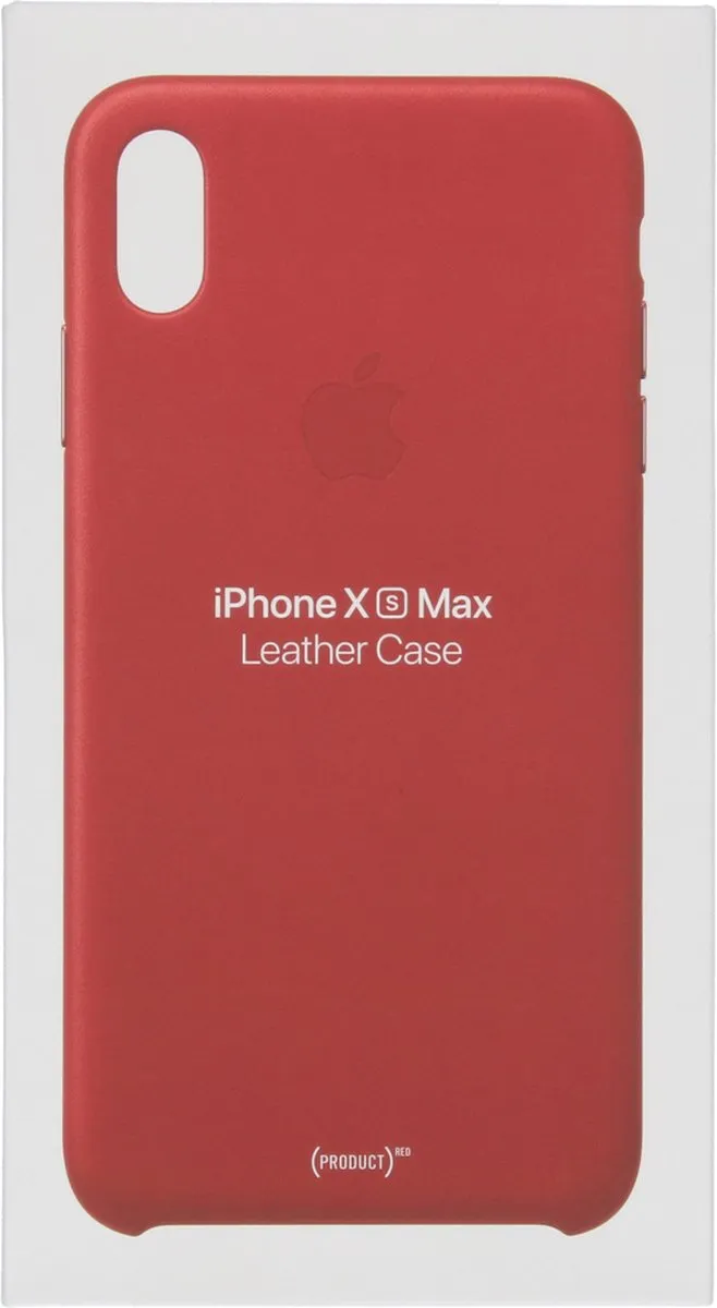 Apple iPhone Xs Max Leren Hoesje MRWQ2ZM/A - Rood