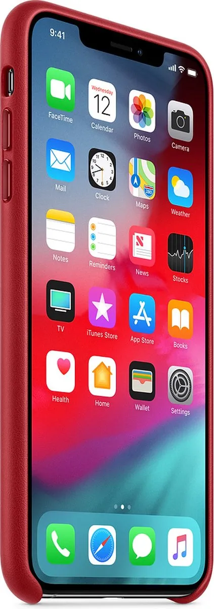 Apple iPhone Xs Max Leren Hoesje MRWQ2ZM/A - Rood