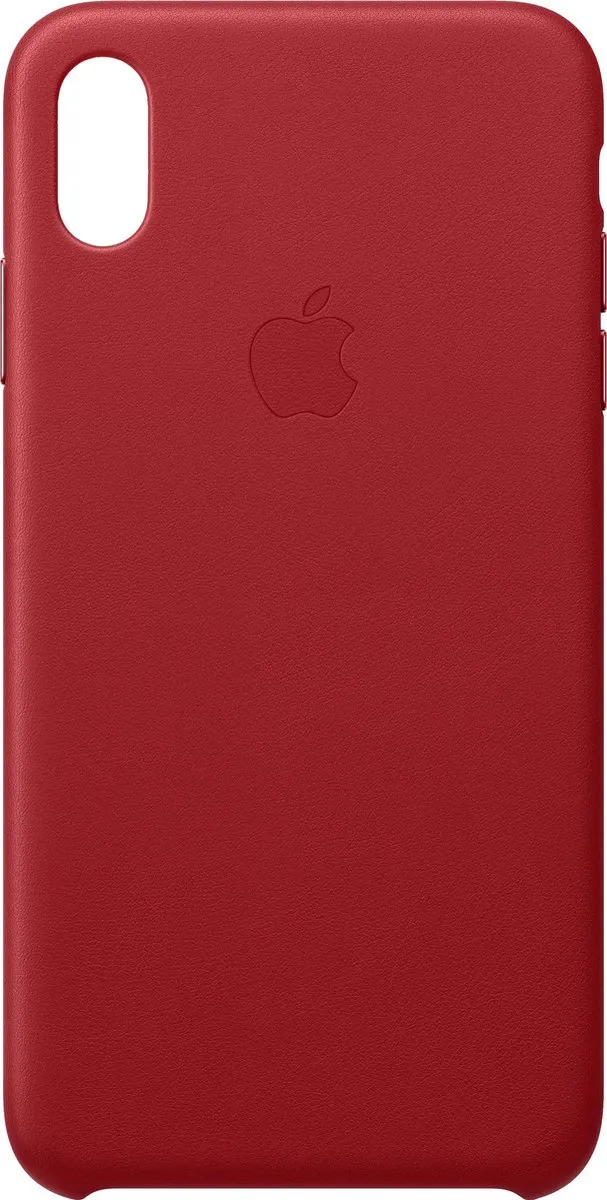 Apple iPhone Xs Max Leren Hoesje MRWQ2ZM/A - Rood - afbeelding 6 van 6