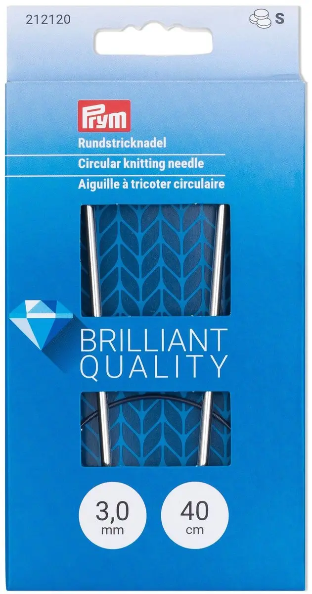 Breinaalden met kabel 3mm/40cm