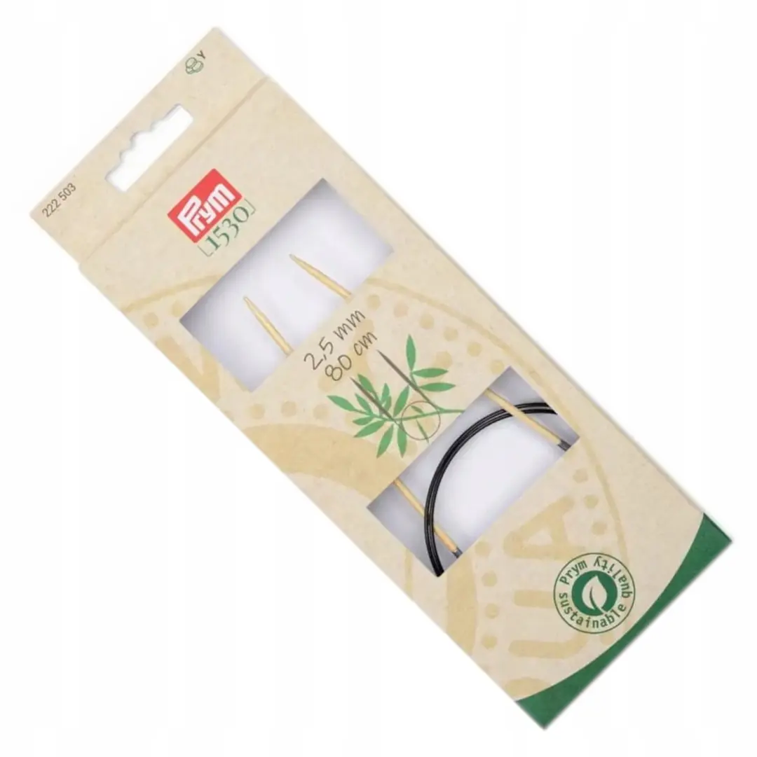 Prym Bamboe Breinaalden met Kabel 80cm Maat 2.5