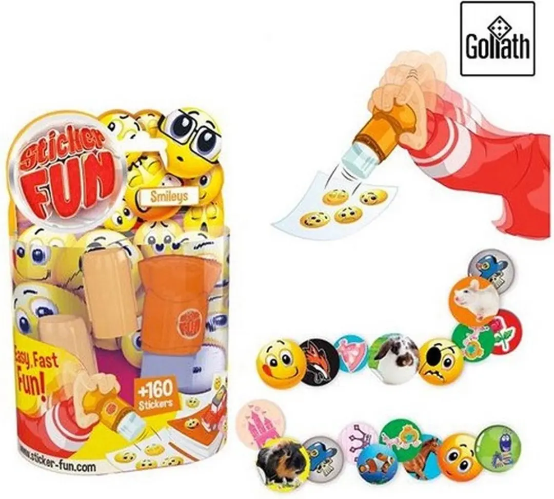Goliath Sticker Fun Smiley - 160 Stickers - afbeelding 4 van 4