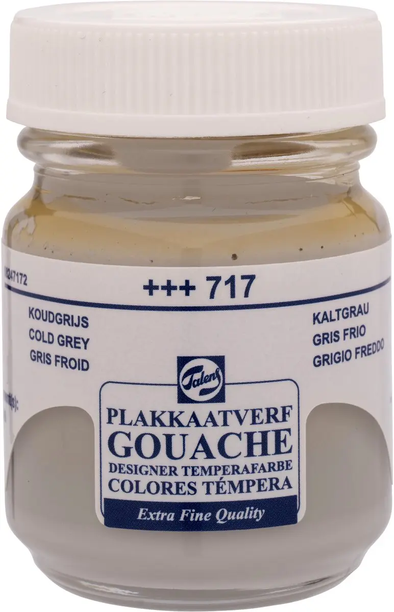 Talens Plakkaatverf Extra Fijn Koudgrijs 717