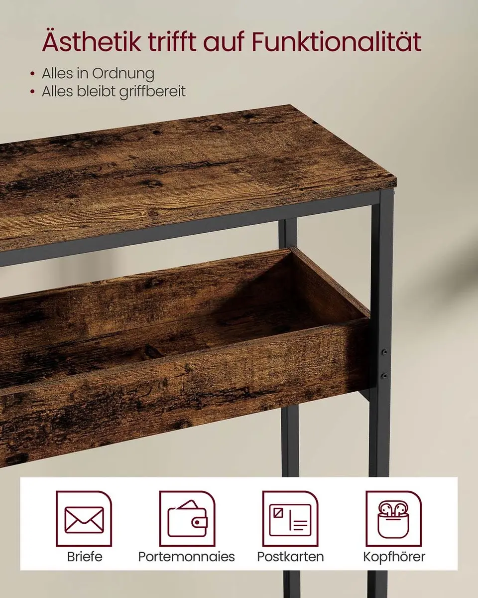 Songmics Consoletafel LNT091K01 - Smal - afbeelding 4 van 6