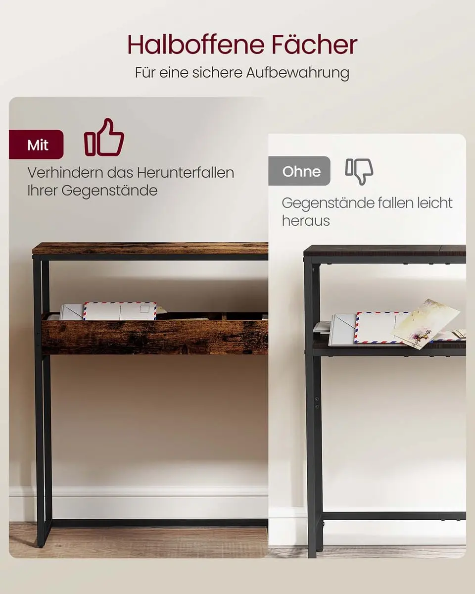 Songmics Consoletafel LNT091K01 - Smal - afbeelding 3 van 6