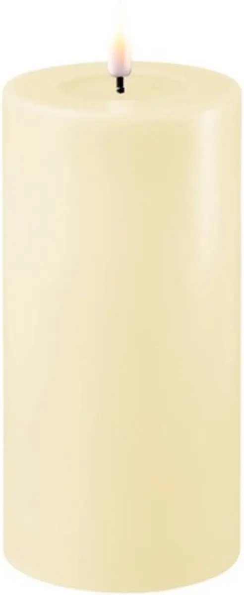 Luxe LED kaars -Crème LED Candle 7,5 x 15 cm