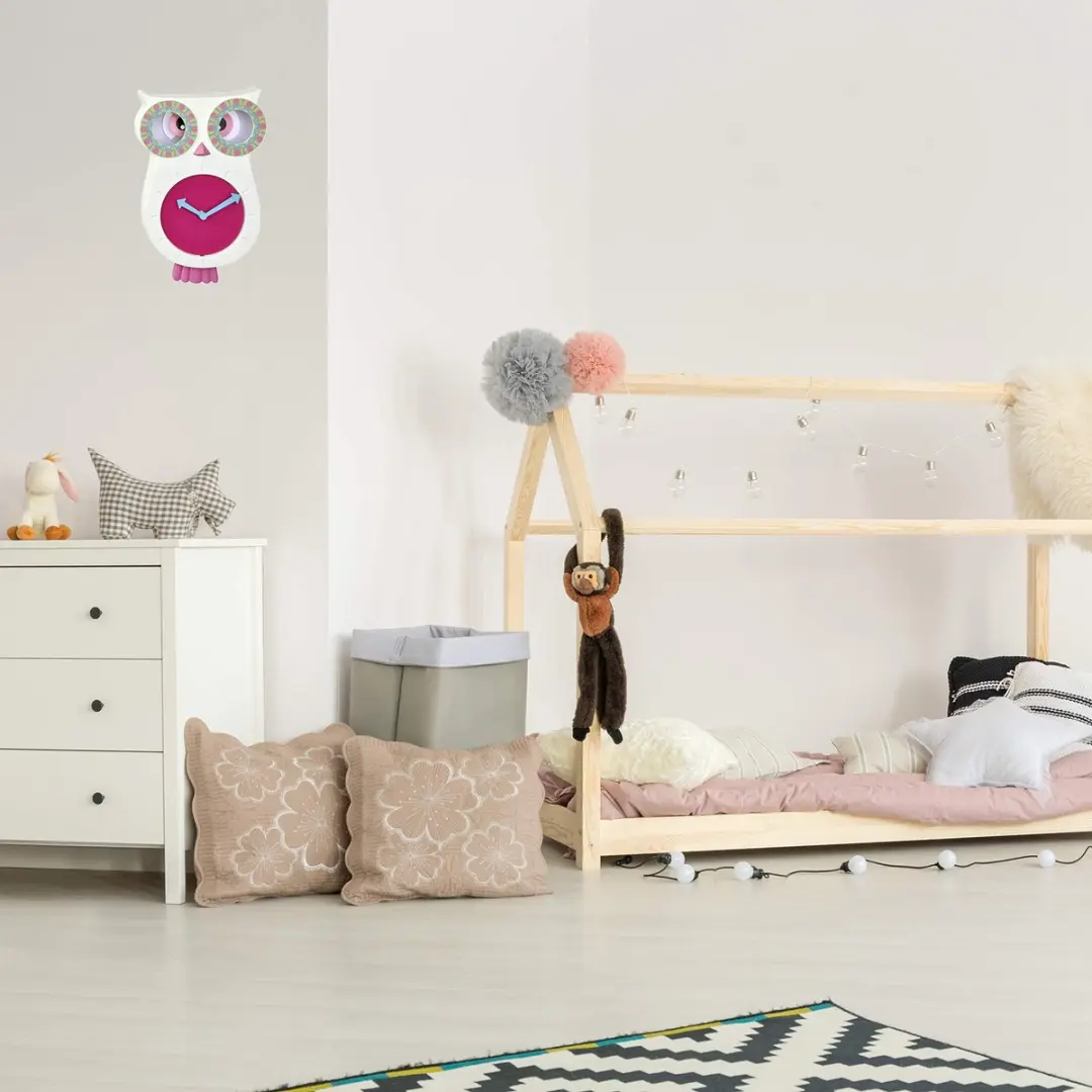 TFA Dostmann Owly Kinderklok - 7 cm Wit - afbeelding 2 van 2