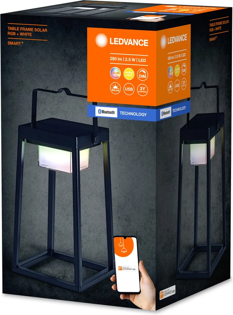LEDVANCE SMART+ Outdoor Bluetooth Tafellamp - RGBW 200lm - afbeelding 2 van 5