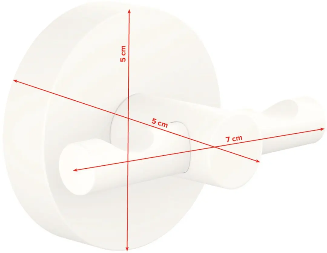 Tesa Jashaak Moon White - 2 Haken - afbeelding 6 van 6