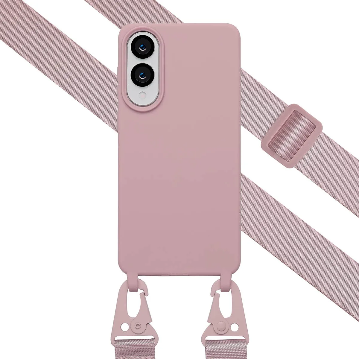 Selencia Hoesje Samsung Galaxy S25 Edge - Siliconen - Roze