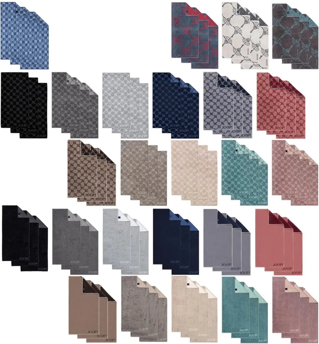 JOOP! Handdoek Classic / Infinity / Signature Een maat, 50x100 Set van 3 - afbeelding 2 van 2