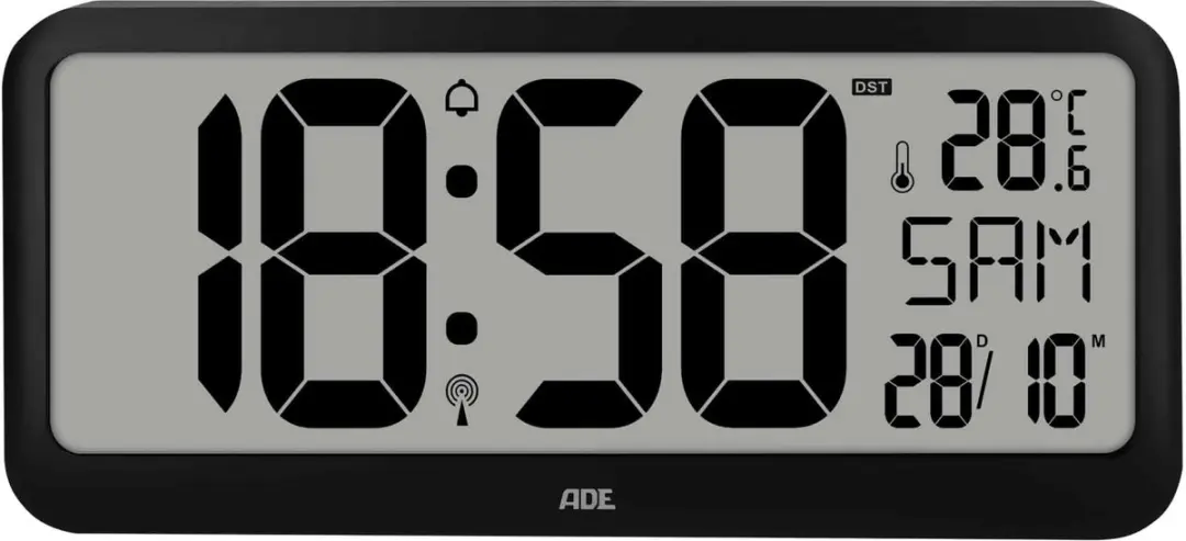 Ade Digitale Xl Klok Met Xxl-cijfers Radiogestuurd