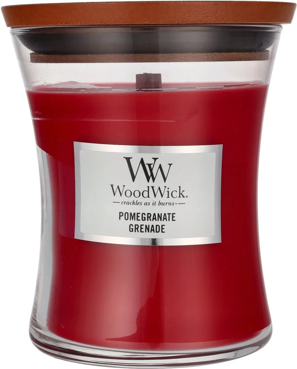 WoodWick Pomegranate Geurkaars - Rood - afbeelding 3 van 4