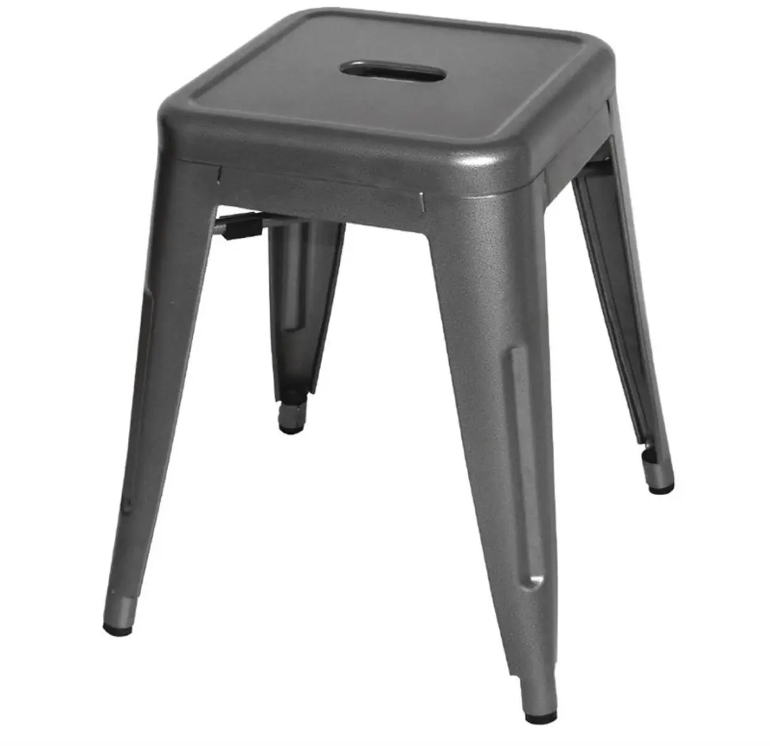 Bolero Lage Bistro Krukken Staalgrijs 4 Stuks
