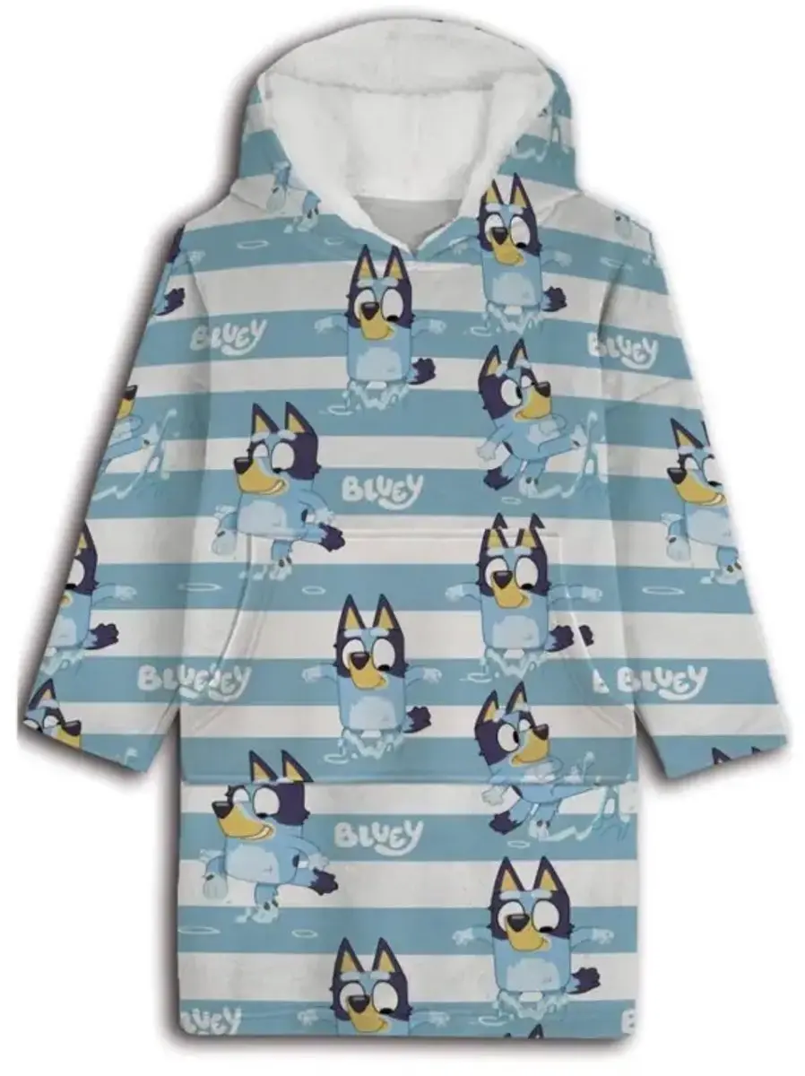 Bluey hoodie poncho strepen 7