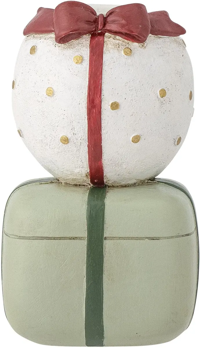 Bloomingville Wish kandelaar, polyresin, groen, Ø5xH9 cm