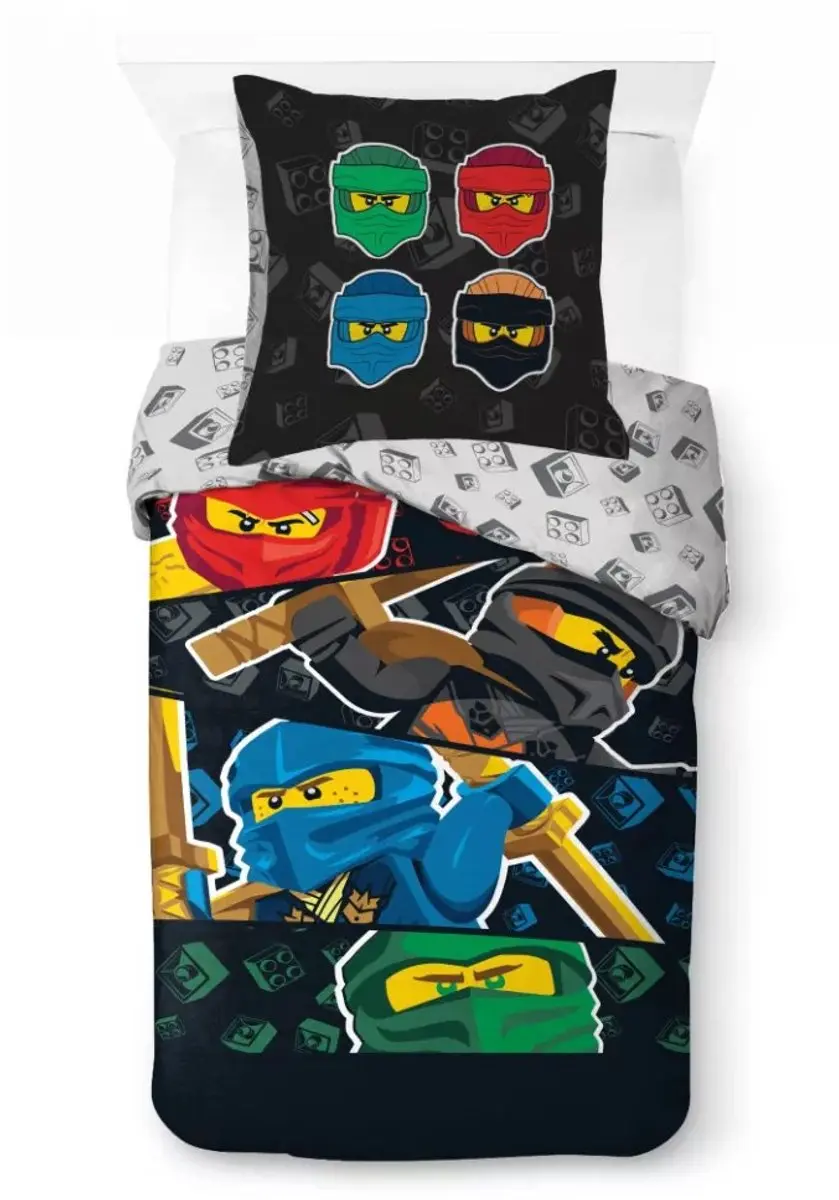 Lego dekbedovertrek Ninjago Four Elements 100 x 135 cm