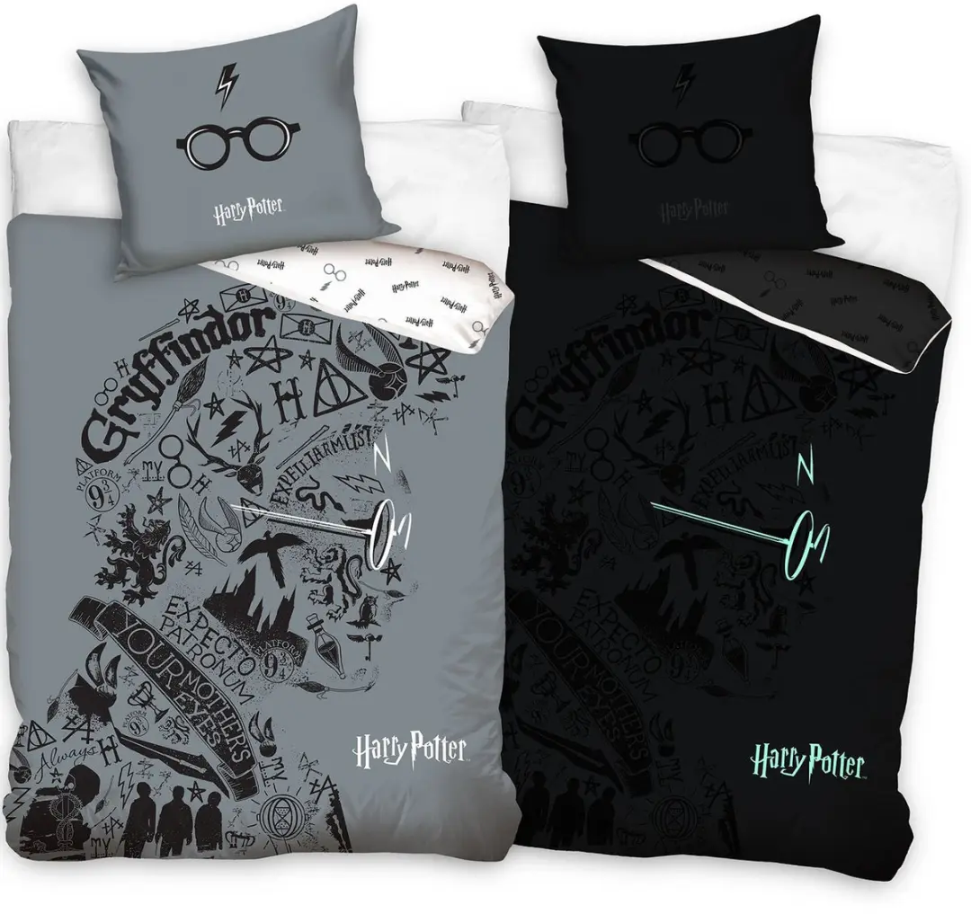 Harry Potter Dekbedovertrek Glow in the Dark