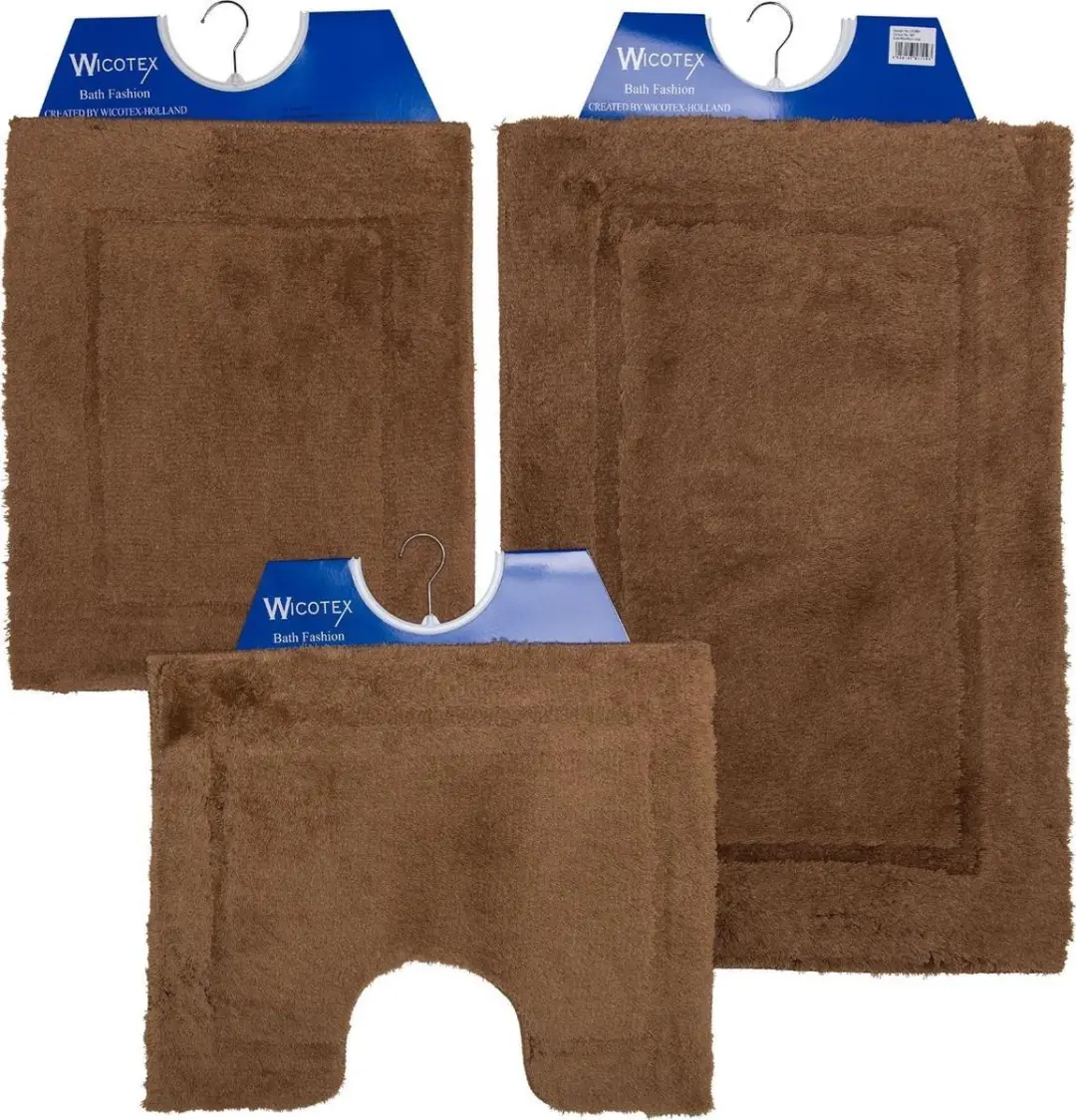 Badmat taupe 60x90cm-Antislip onderkant