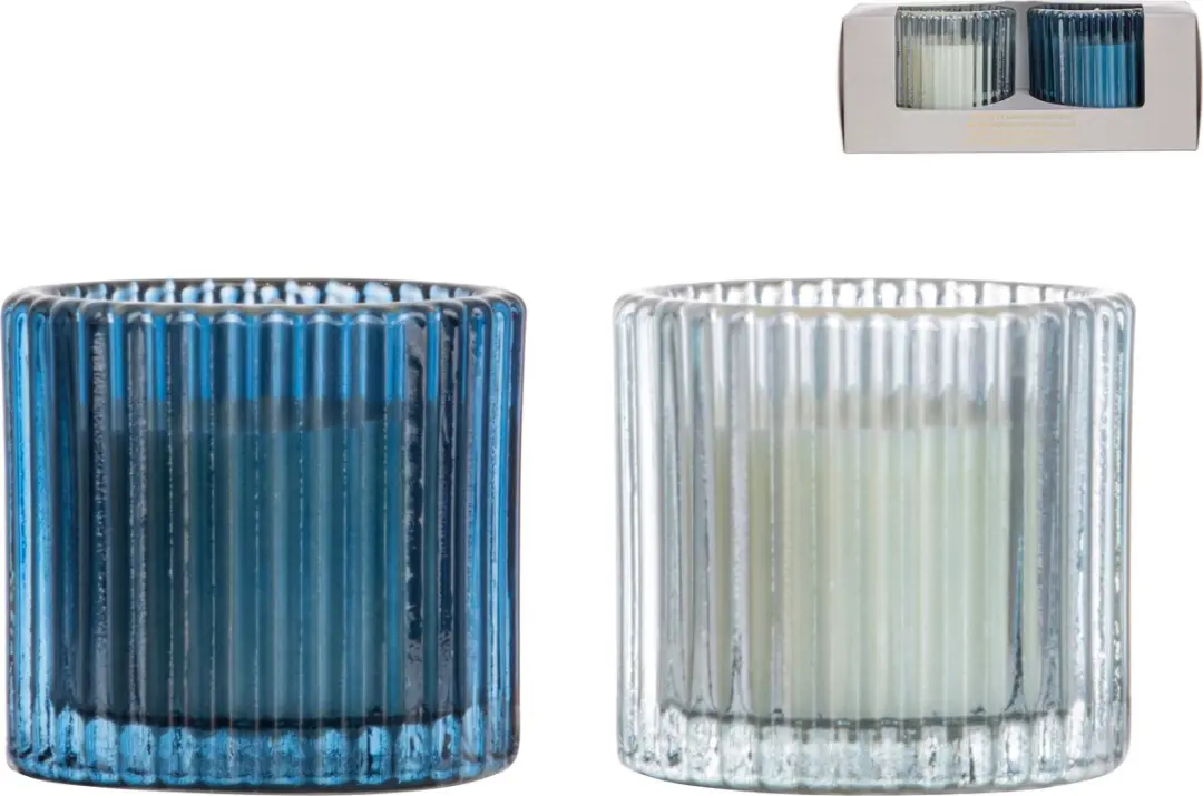 Gusta Kaarsen Ribbelglas