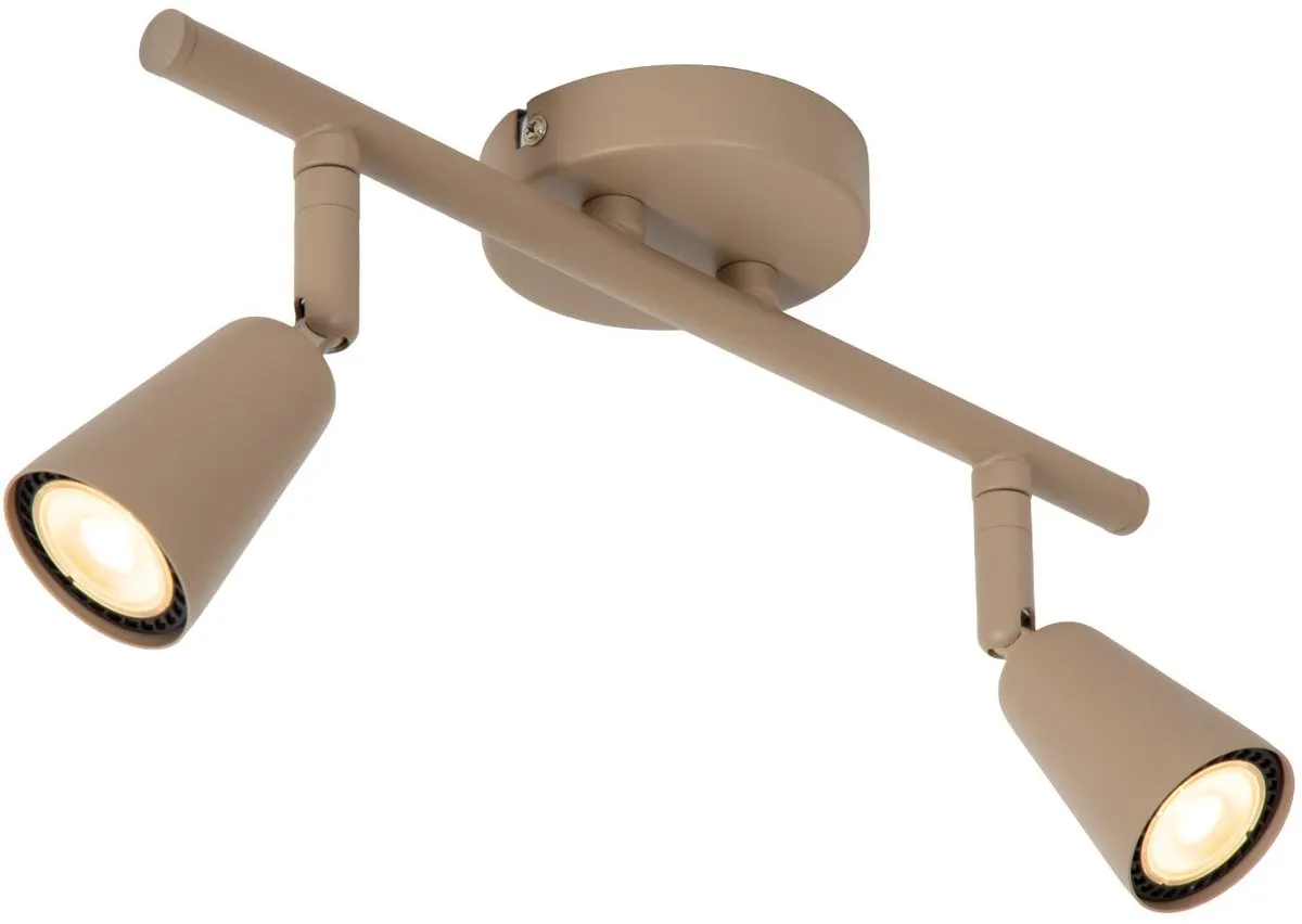 Lucide Tiana Wandspot 2xGU10 - Taupe