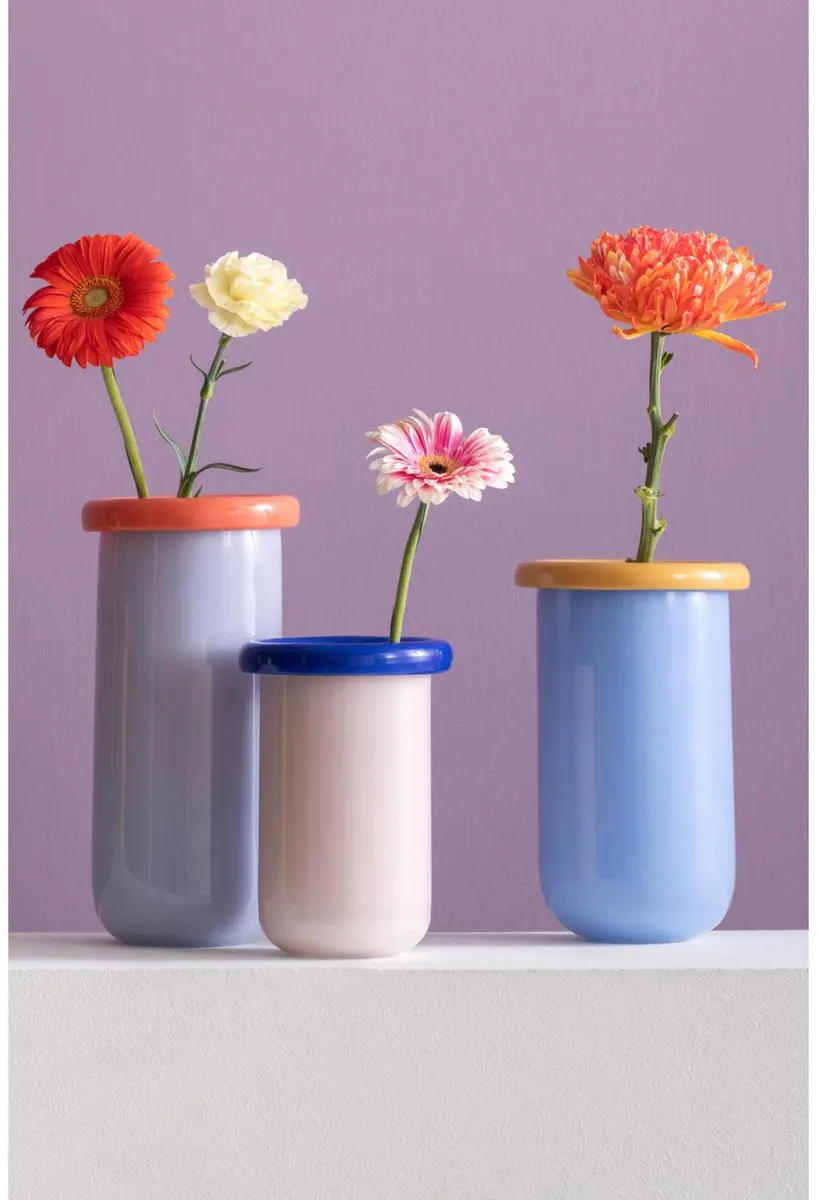 Present Time Plegado Vaas - Blauw - afbeelding 3 van 4