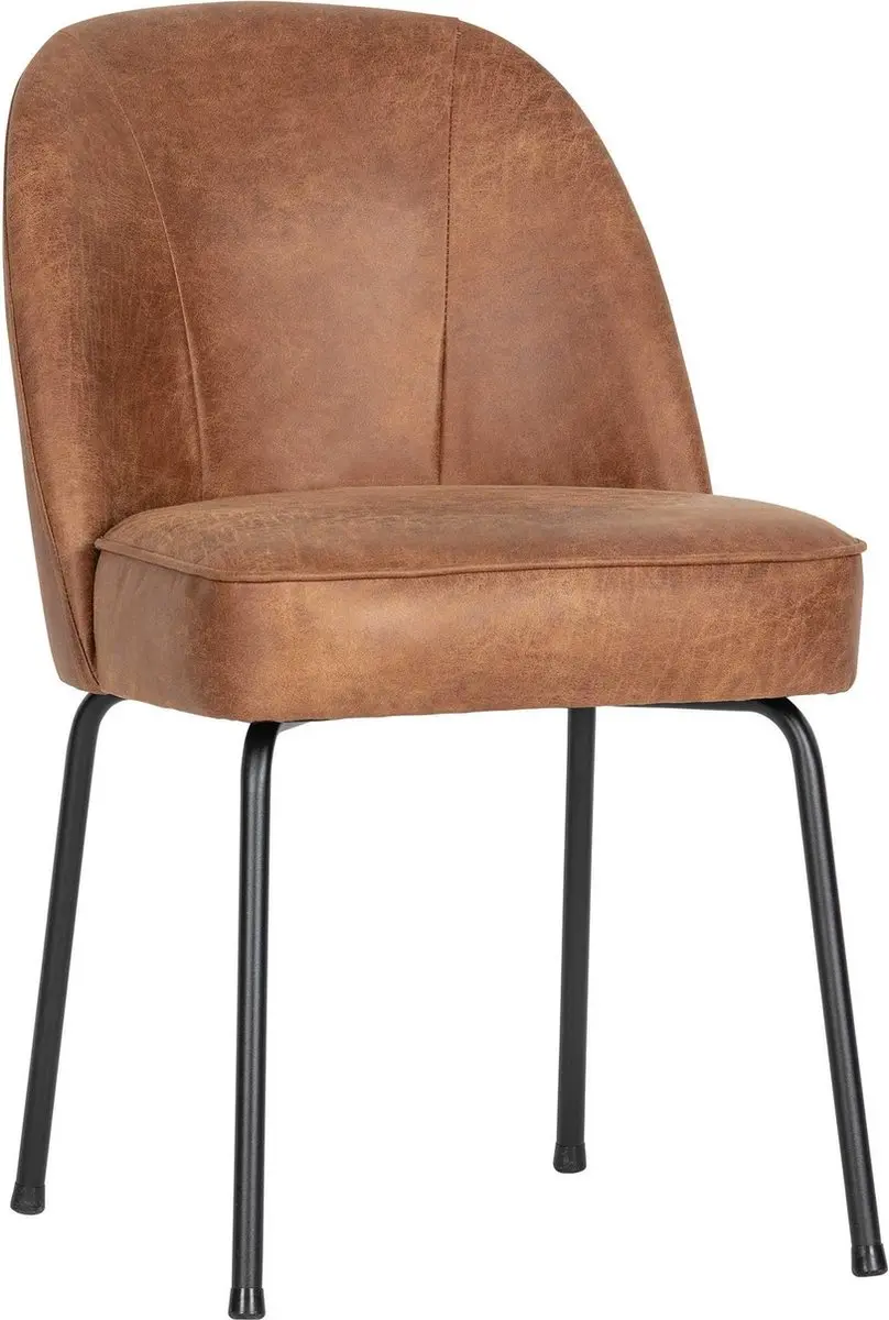 WOOOD Vogue Eetkamerstoel Leer Cognac