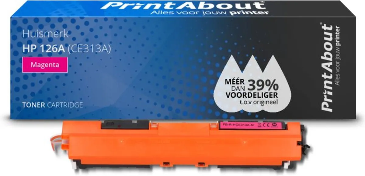 PrintAbout HP 126A Magenta Toner - 1.500 pagina's