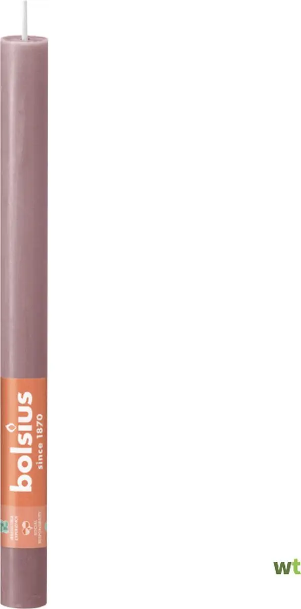 Bolsius Shine Tafelkaars Ash Rose 2.3cm - afbeelding 2 van 2