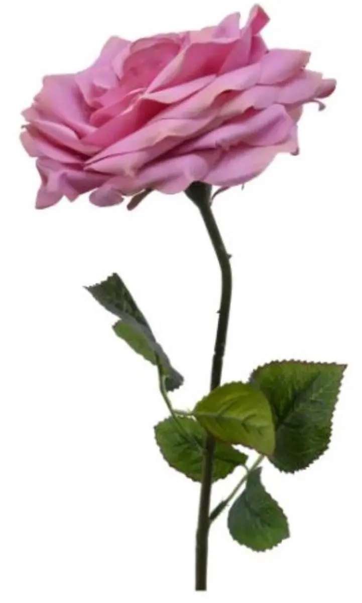 Kunstbloem Roos polyester 53cm