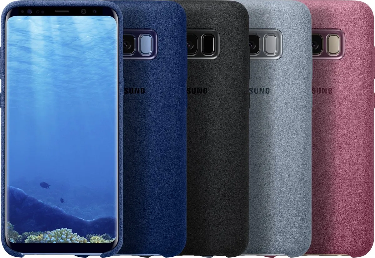 Samsung Galaxy S8+ Hoesje Alcantara Blauw EF-XG955ALEGWW