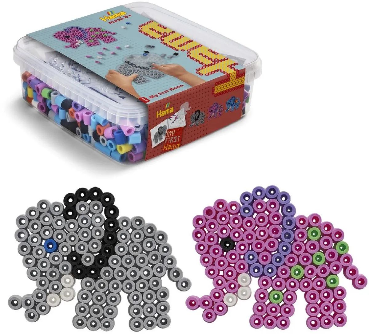 Hama Maxi-Kralen Doos 600 Stuks - Multicolor