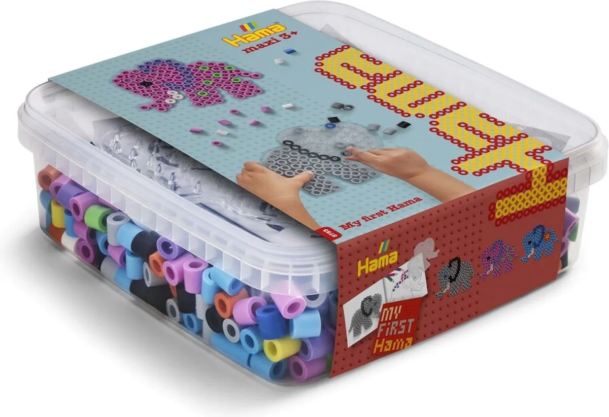 Hama Maxi-Kralen Doos 600 Stuks - Multicolor