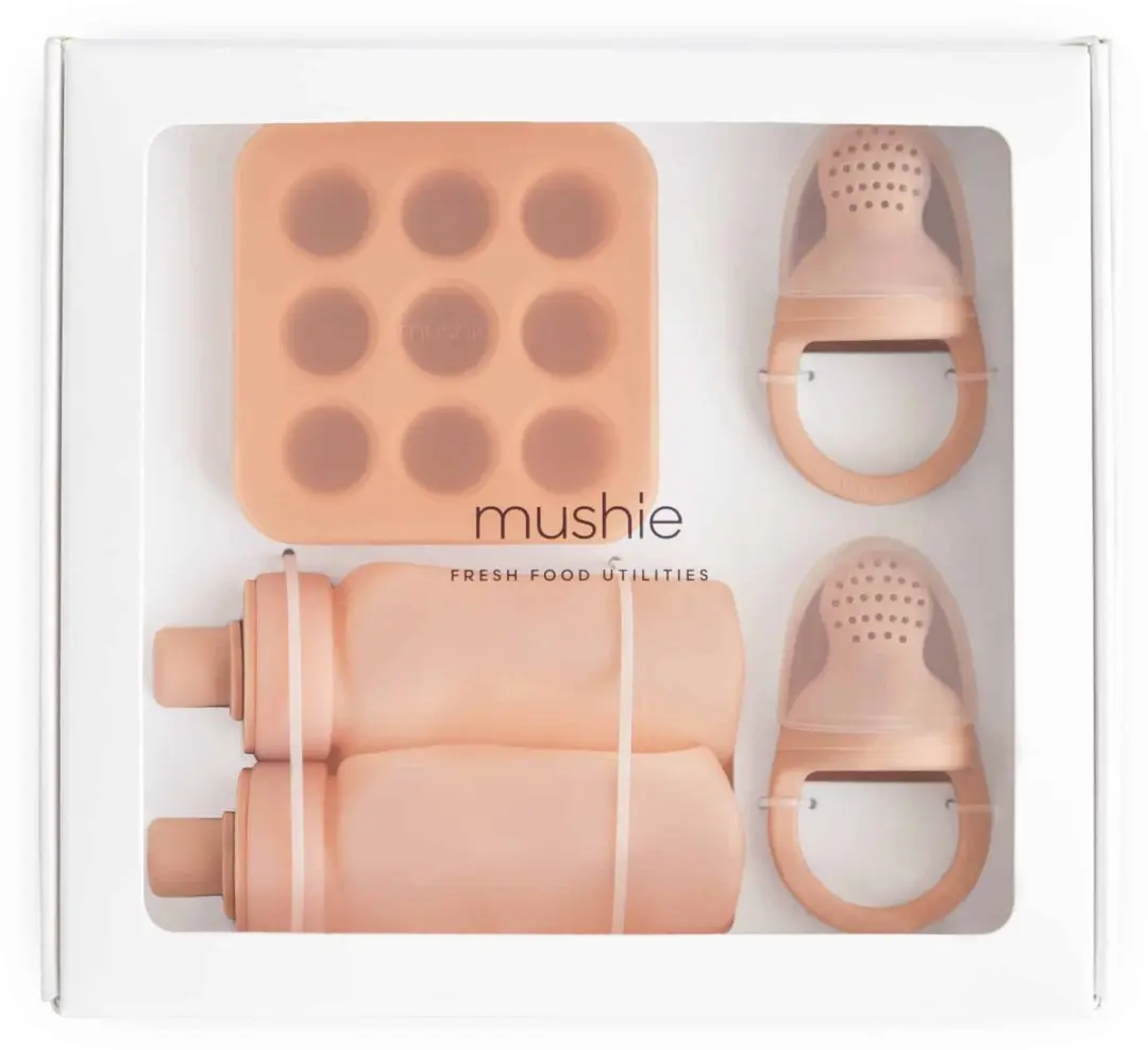 Mushie Giftbox Fresh Food Utilities Blush