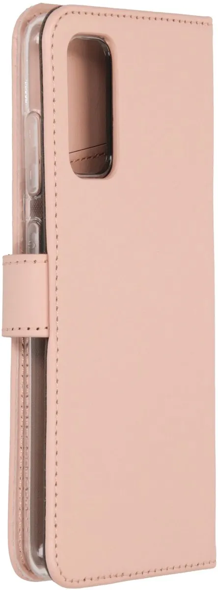 Selencia Bookcase Hoesje Samsung Galaxy S20 - 3 Pasjes - Lichtroze