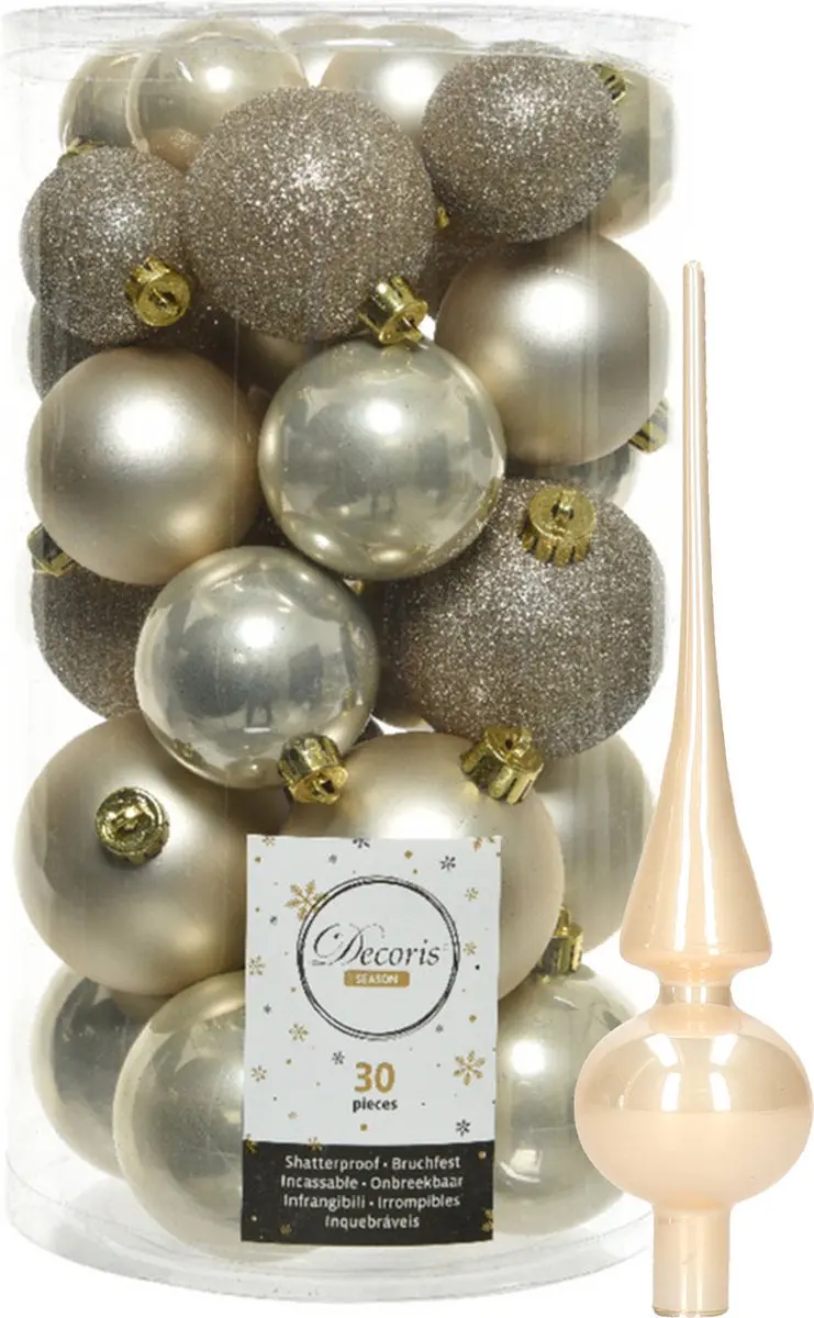 Decoris kerstballen 30x stuks
