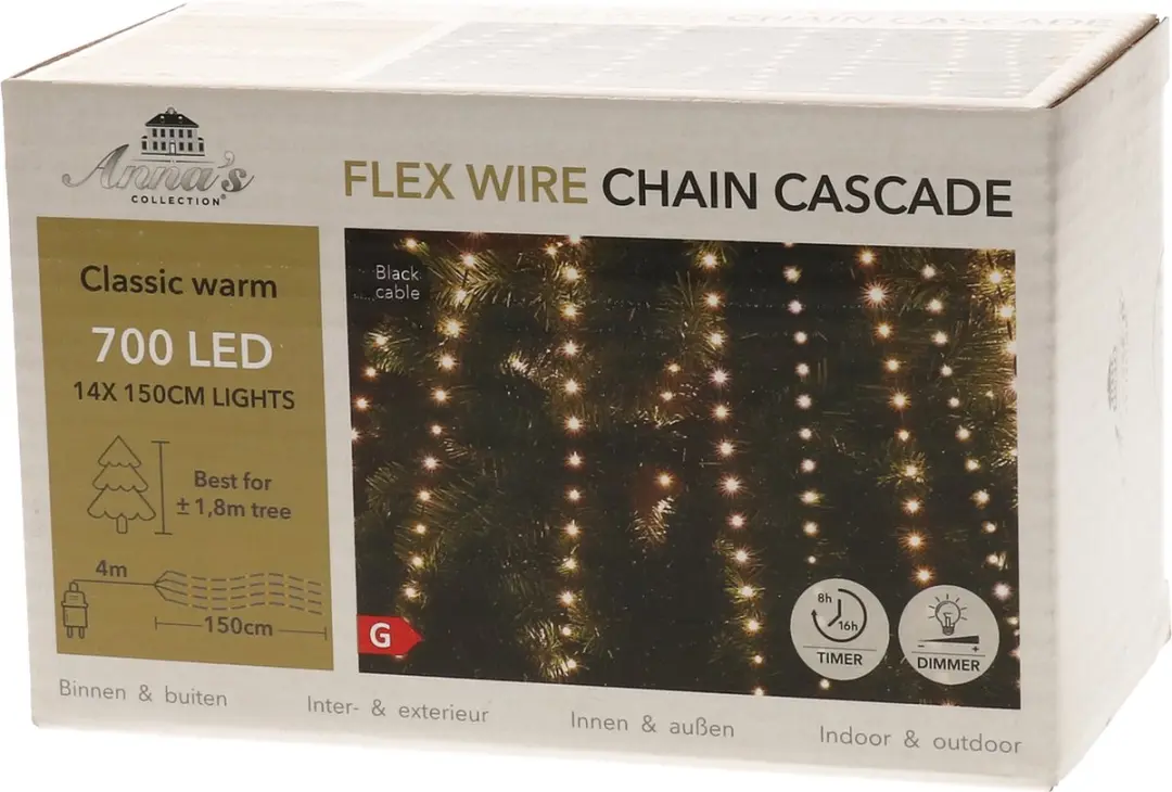 Anna Collection Cascade kerstverlichting -700 leds