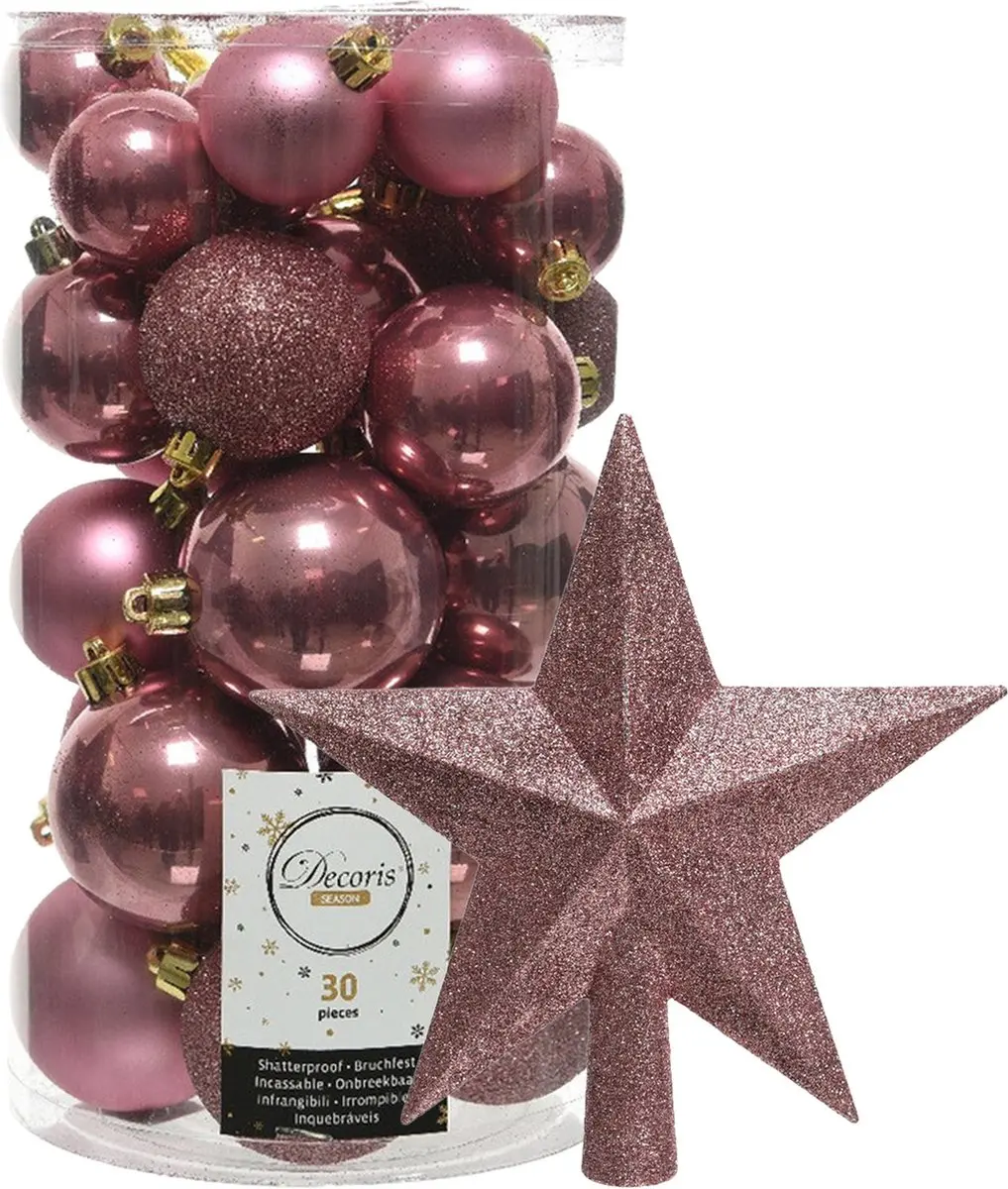 Decoris kerstballen 30x stuks