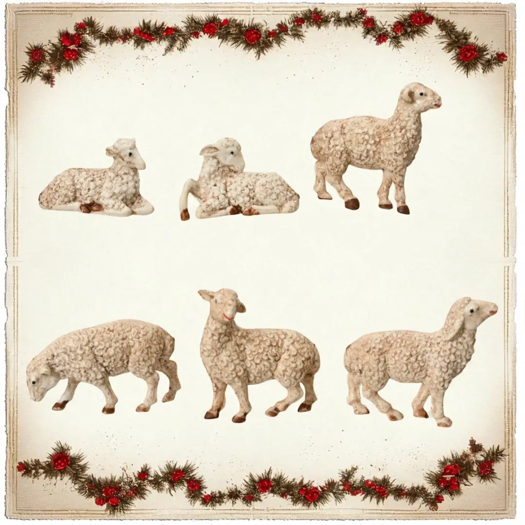 Decoris schapen beeldjes