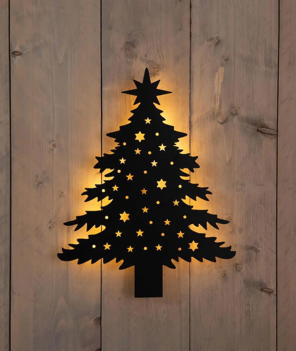 Anna's Collection Kerstboom Muurhanger 48LED - 3x40x51cm - afbeelding 2 van 2