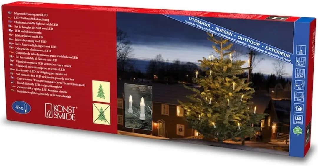 Konstsmide Feeënlichtjes Kerstboomverlichting 19m - 25 LED Kaarsen - afbeelding 5 van 6