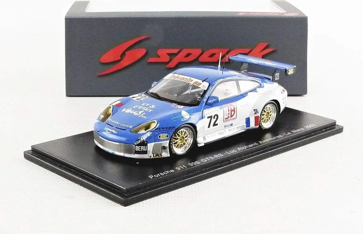 Porsche 911 996 GT3-RS Luc Alphand Aventures #72 Le Mans 2002 - 1:43 Spark